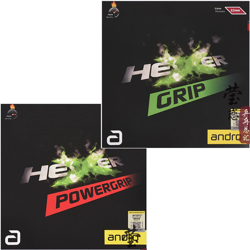Table Tennis Racket - Andro HEXER GRIP caoutchouc de tennis