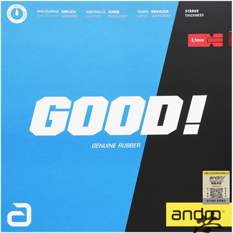 Table Tennis Racket - Andro GOOD Revêtement de Tennis de