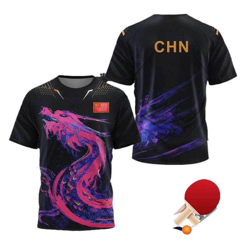 Table Tennis Zhang Jike - Chine Dragon Tennis de Table graphique