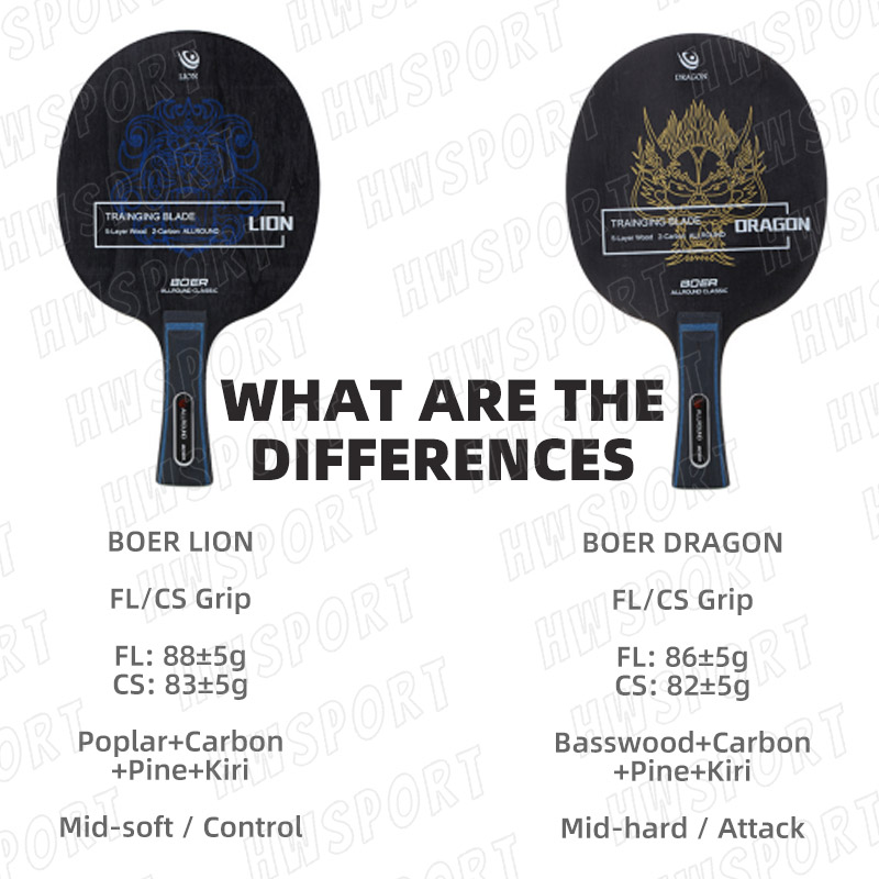 BOER LION DRAGON lame de Tenni - Table Tennis Zhang Jike avis et prix
