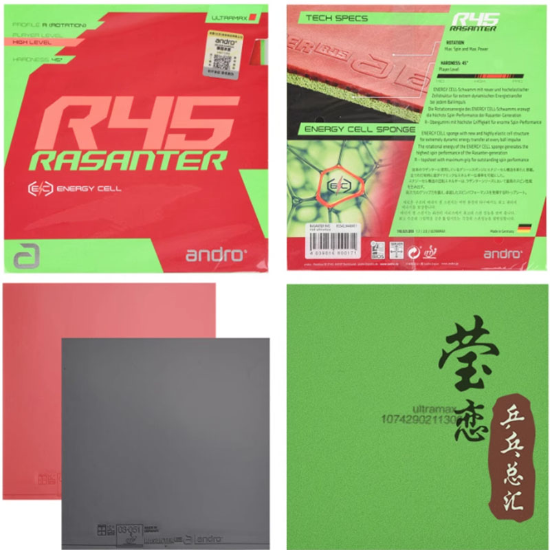 Andro Rasanter R45 47 50 C45 4 - Table Tennis Racket avis et prix