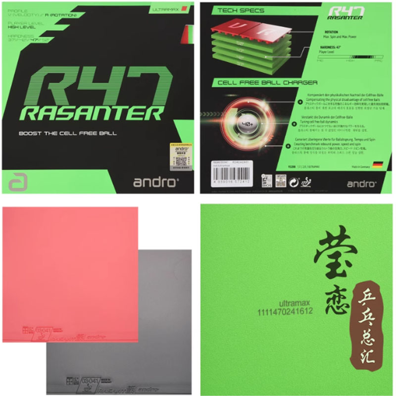 Andro Rasanter R45 47 50 C45 4 - Table Tennis Racket avis et prix